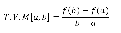Formula de variación media 